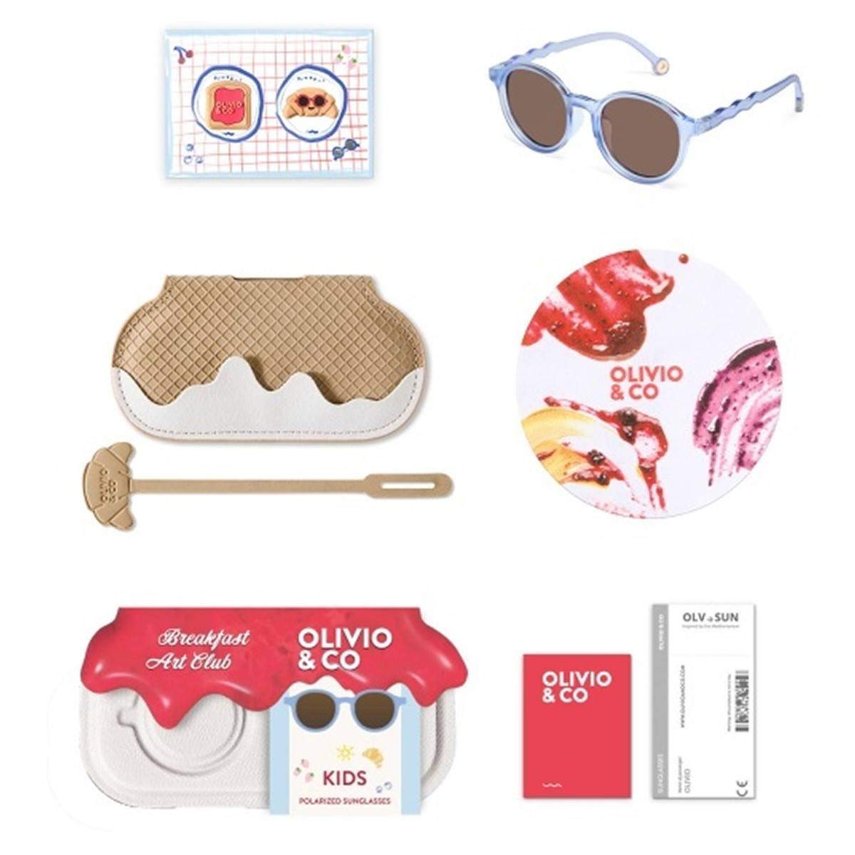 Olivio&Co naočare za sunce oval Bluberry 5-12g