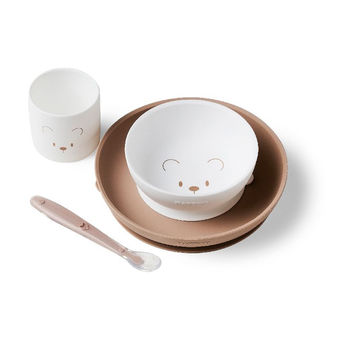 Nattou silikonski set za ručanje, 4/1