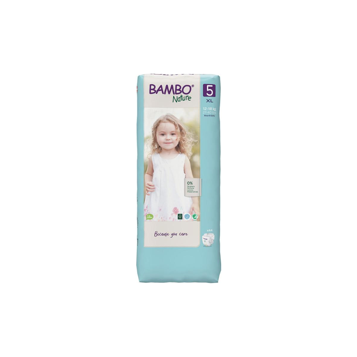 Bambo Nature Eco-friendly pelene 5 (12-18kg), 44kom