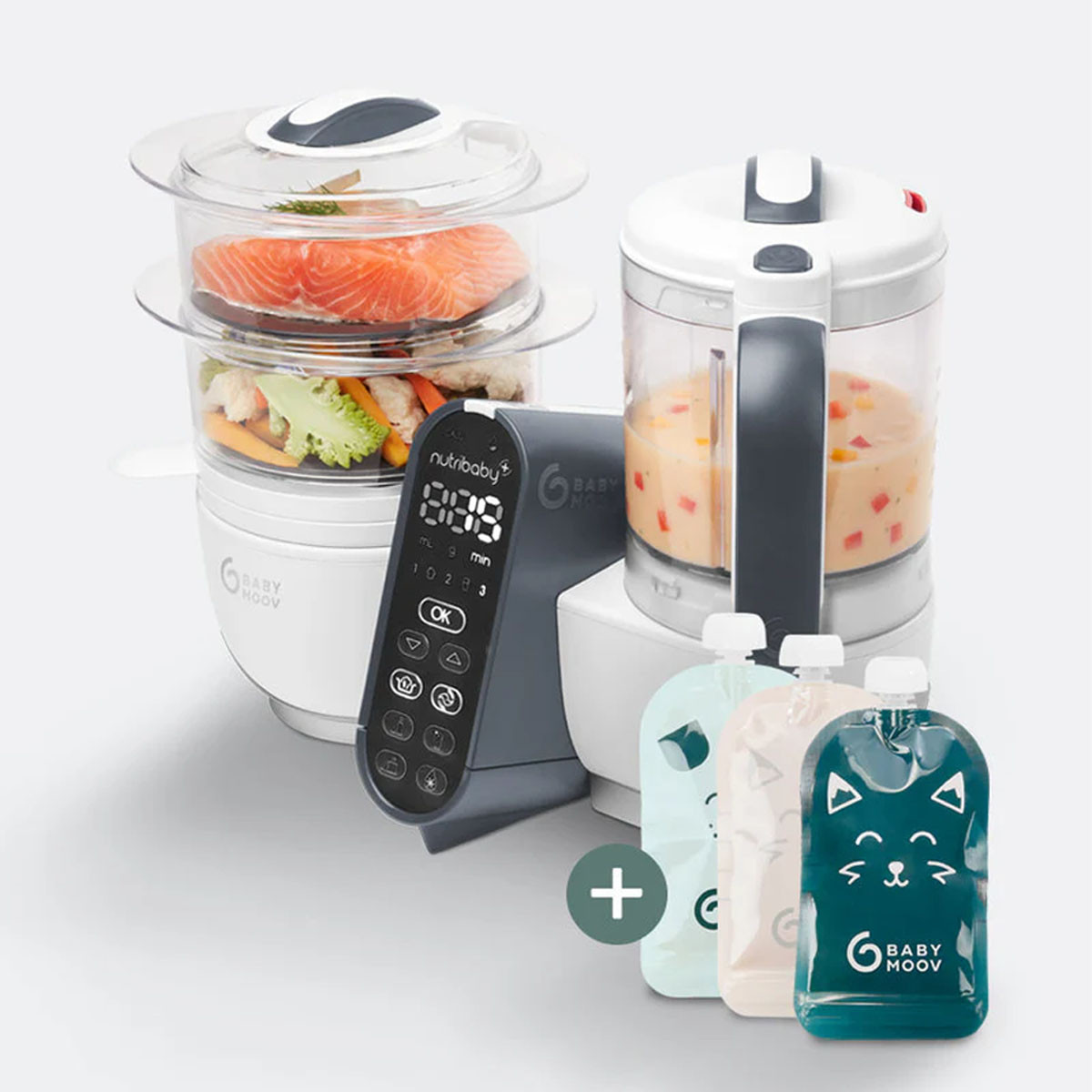 Babymoov aparat za pripremu hrane Nutribaby, 6/1