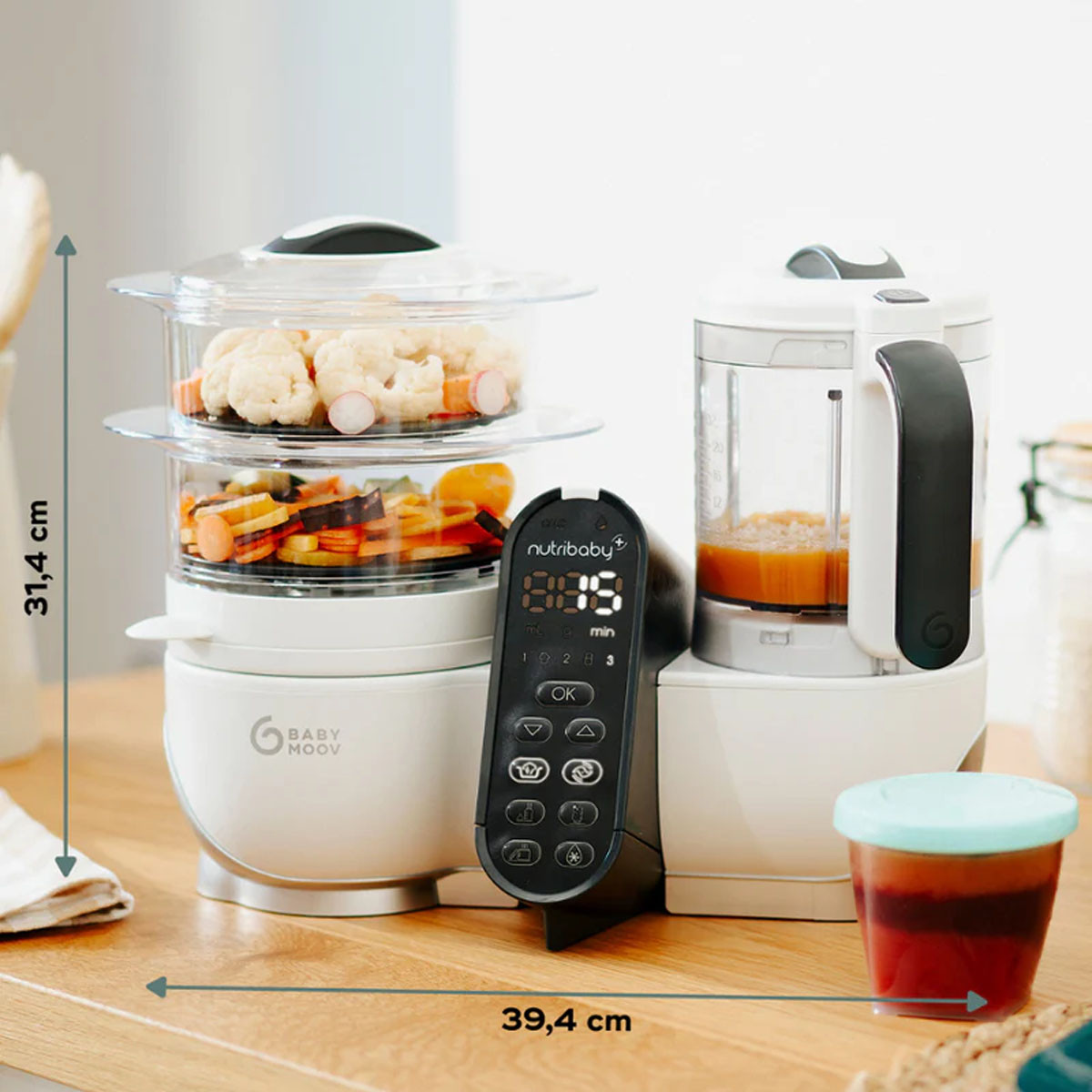 Babymoov aparat za pripremu hrane Nutribaby, 6/1