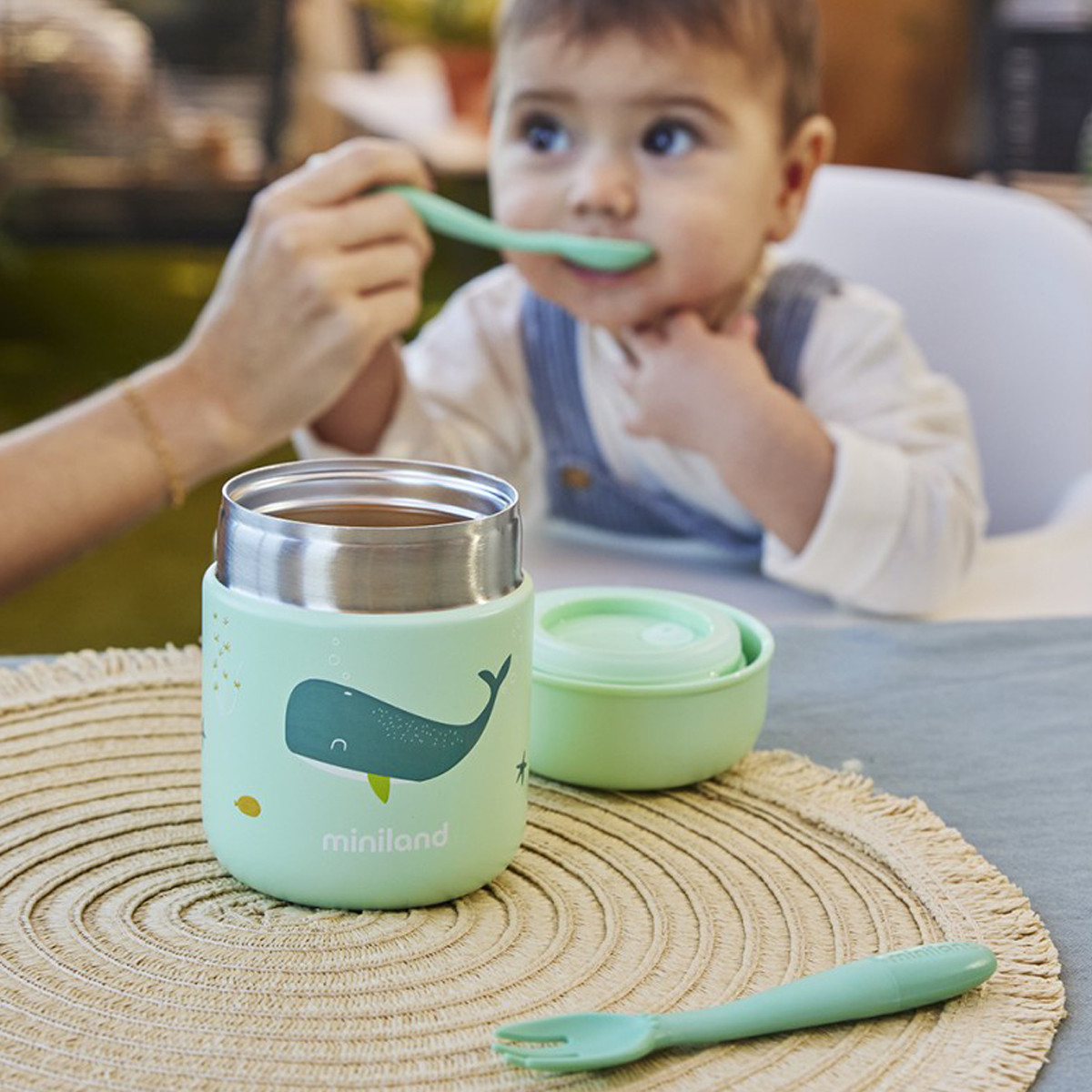 Miniland termos za hranu Mini Whale, 280 ml