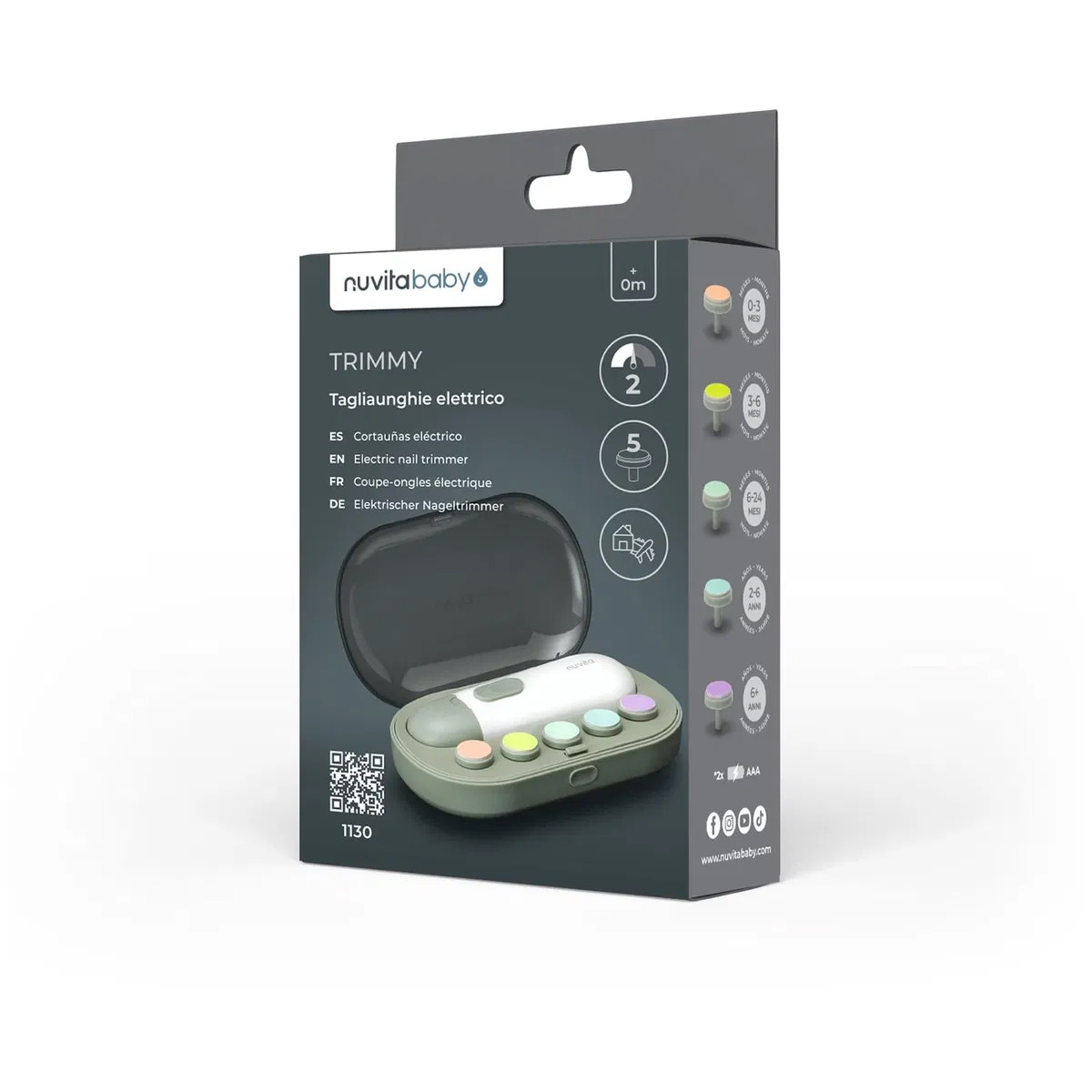 Nuvita električni trimer za nokte
