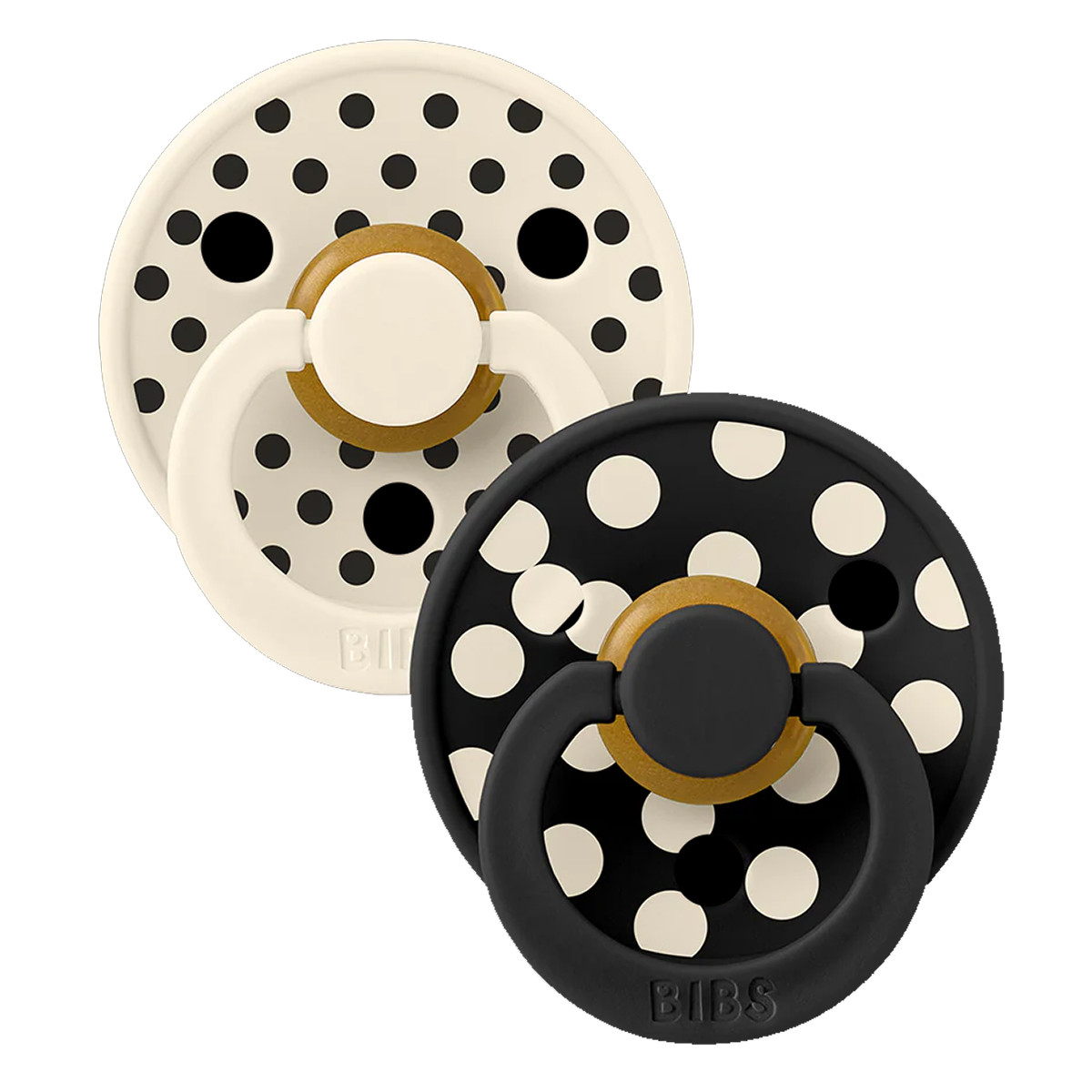 Bibs varalica Studio Polka Black & Ivory 0-6m