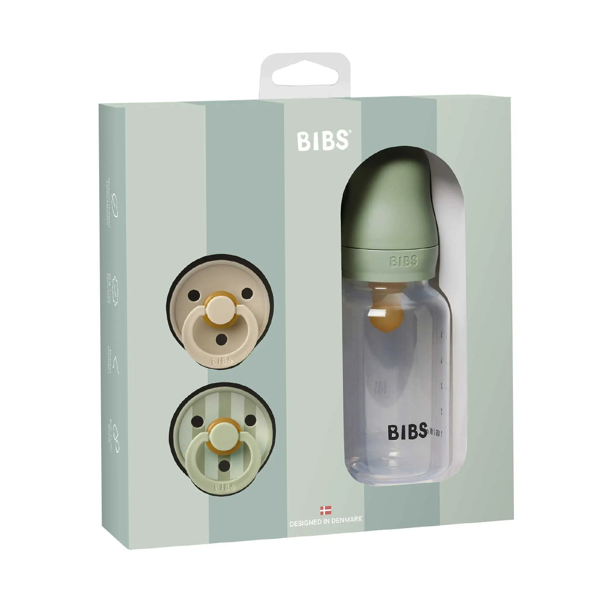 Bibs poklon set sage