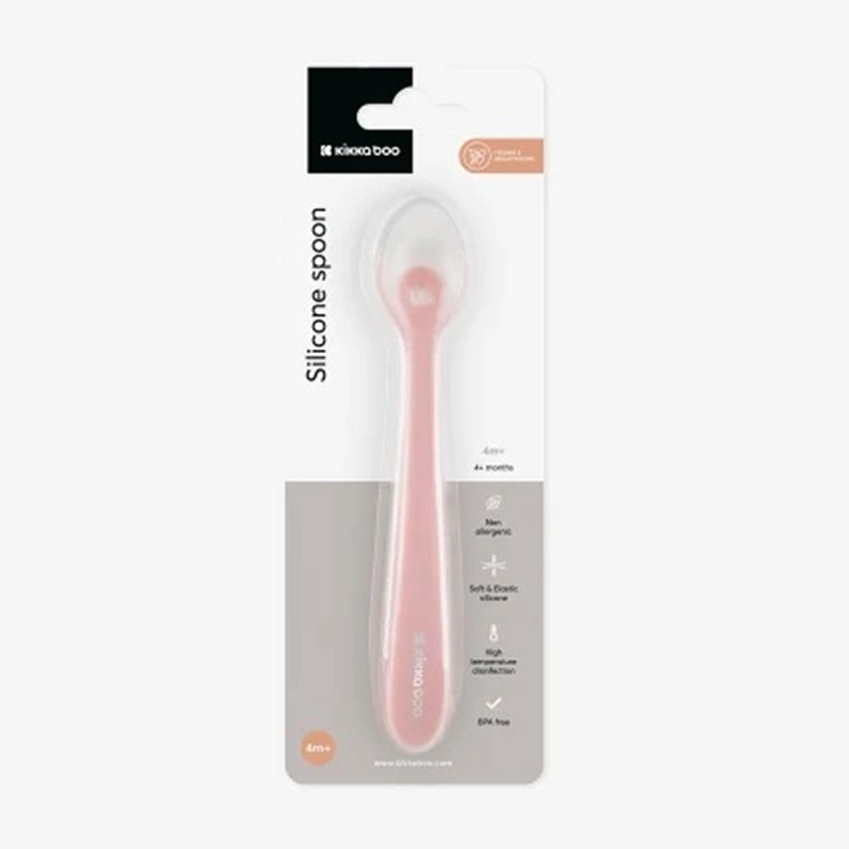 Kikka Boo silikonska kašičica Blush