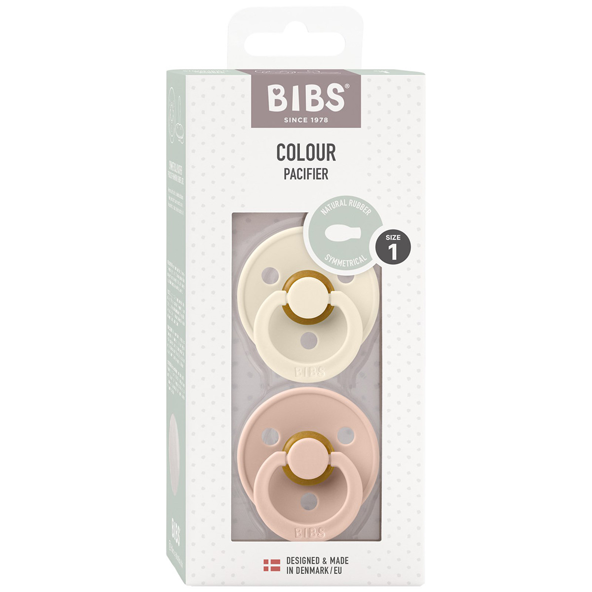 Bibs varalica Symmetrical Ivory & Blush, 6-18m