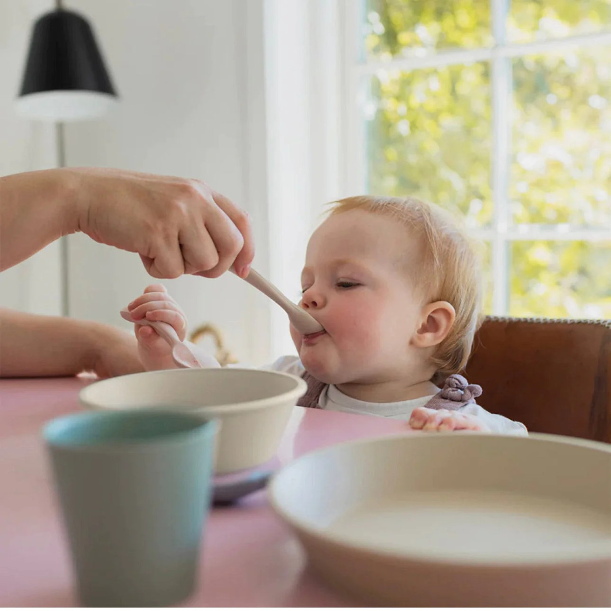 Bibs set za jelo Blush