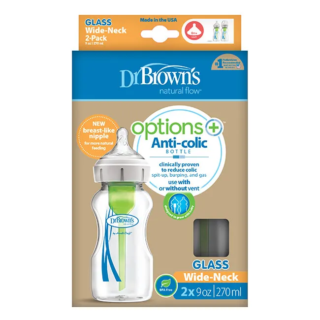 Dr Browns staklena flašica Options+, 270ml