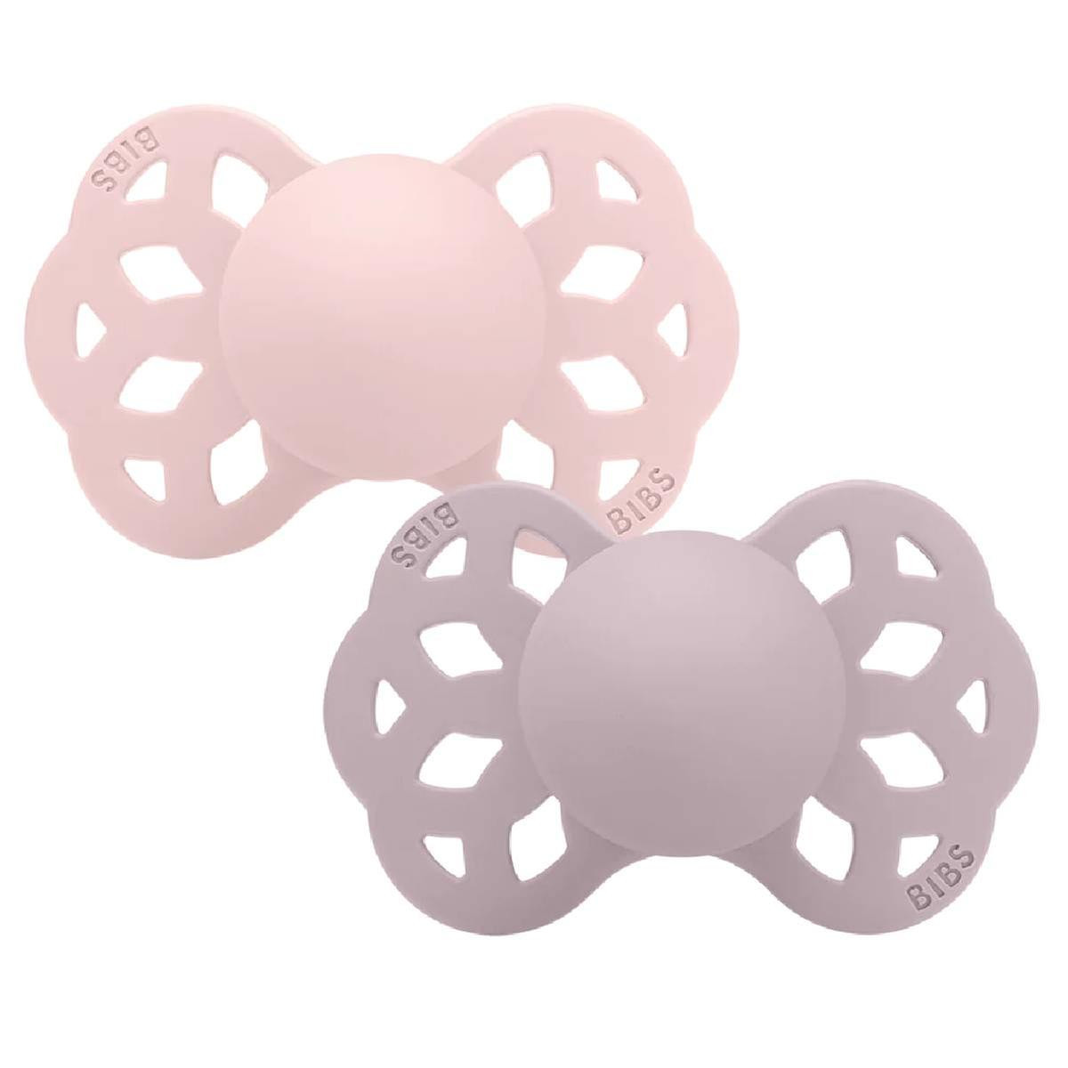 Bibs  varalice Blossom & DuskyLilac Silikon, 6-18m