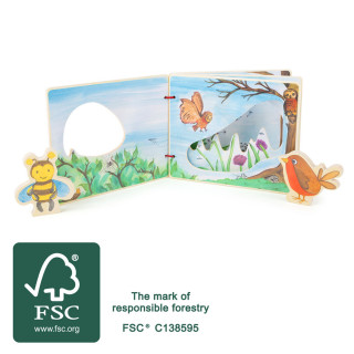 Small foot drvena edukativna knjiga