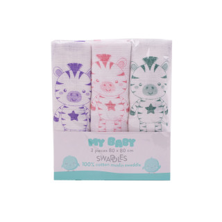 My baby tetra pelena 3u1, 80x80cm