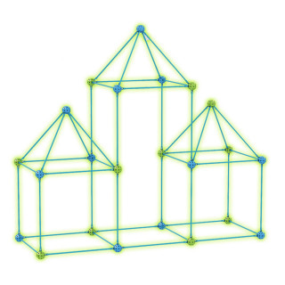 Jungle fluorecentni set za izgradnju 3D konstrukcije