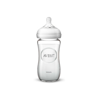 Avent staklena flašica natural1m+,240ml