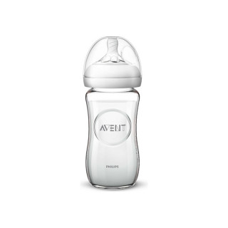 Avent staklena flašica natural1m+,240ml