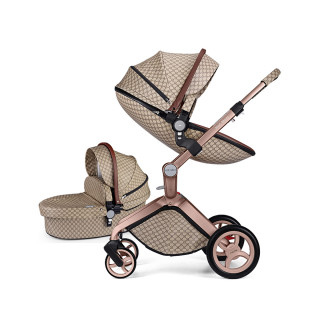 Hot mom kolica 2u1, brown, 0m+