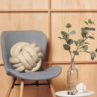 Nordic Coast pleteni jastuk čvor, 40x40cm