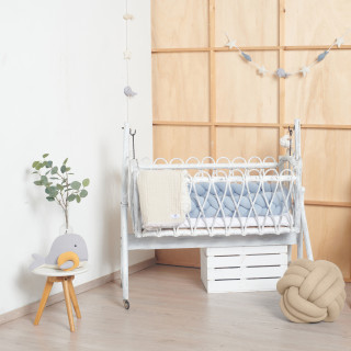 Nordic Coast pleteni jastuk čvor, 40x40cm