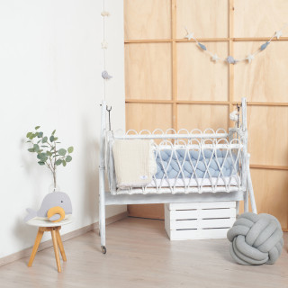 Nordic Coast pleteni jastuk čvor, 40x40cm