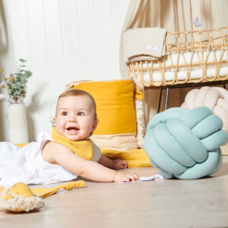 Nordic Coast pleteni jastuk čvor 30x30cm