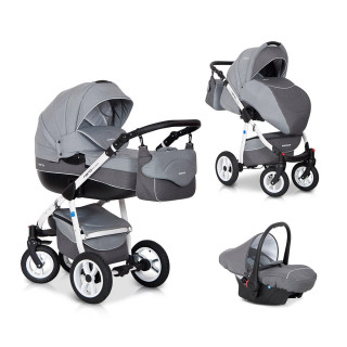 Riko NANO kolica 3u1 Grey, 0m+