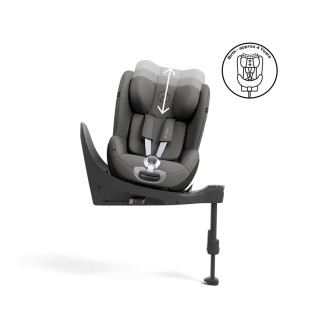 Cybex autosedište Sirona T i-Size Mirage Grey, 45-105cm