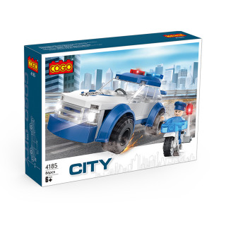 Cogo kocke Police Van, 12x5cm