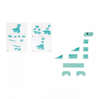 Janod drvene kocke dino, 2g+