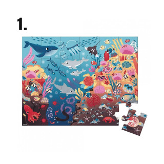 Janod slagalica sa magčinom lampom more/šuma