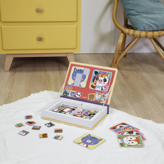 Janod magnetna knjiga-mix & match