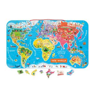 Janod slagalica magnetni svetengleska verzija