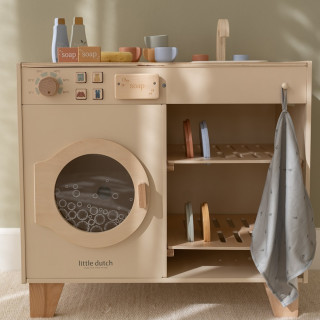 Little Dutch drvena mašina zapranje veša, 60x30x91cm