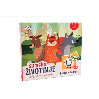 Vrabac slagalica astra šumske životinje