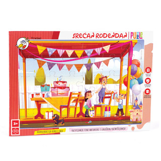 Vrabac slagalica Srećan rođendan