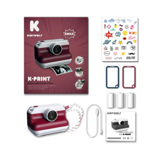 KidyWolf kamera sa štampanjem slika Red