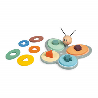 Janod slagalica za umetanje geometrijskih oblika Leptir