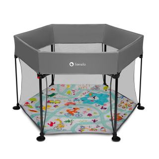 Lionelo prenosna ogradica Roel, Grey