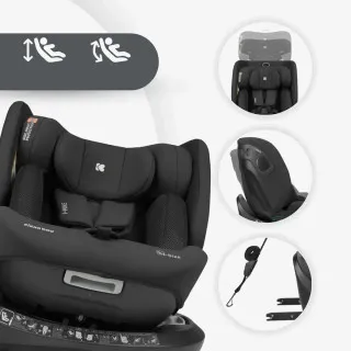 Kikka Boo auto sedište i-Hike premium Black