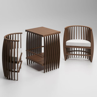 Sol Baby krevetac Olga, orah 141,5x84x90,5