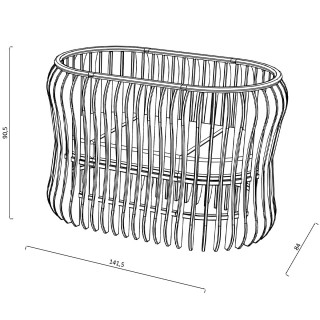 Sol Baby krevetac Maria, orah 141,5x84x90,5