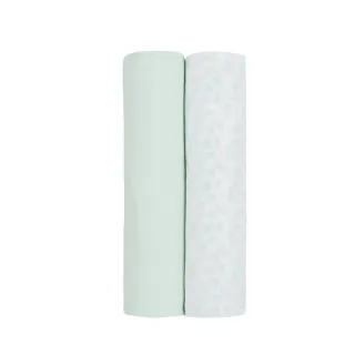 Kikka Boo pelene muslin Leaves Mint 80x80, 2/1