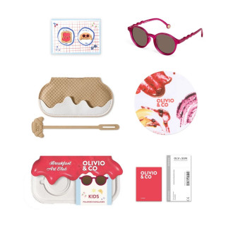 Olivio&Co naočare za sunce oval Raspberry 3-5g