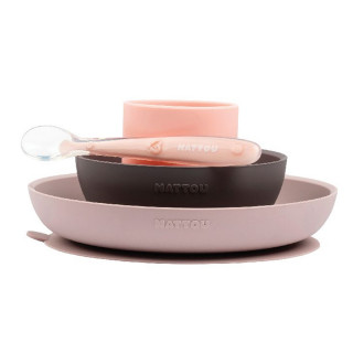 Nattou silikonski set za hranjenje, 4/1