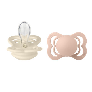 Bibs varalica Suprime SiliconeBlush & Ivory, 0-6m