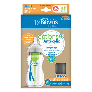 Dr Browns staklena flašica Options+, 270ml