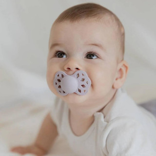 Bibs  varalice Blossom & DuskyLilac Silikon, 6-18m