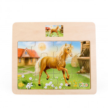 Pino drvene puzzle -Konjić