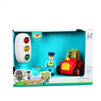 Jungle auto i semafor