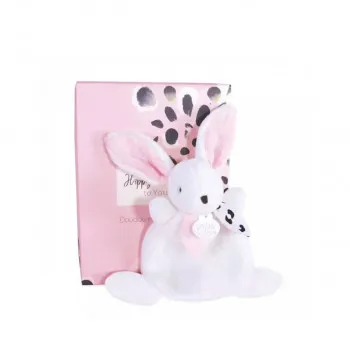 Doudou zeka roze 17cm
