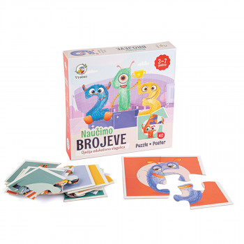 Vrabac slagalica astra naučimo brojeve